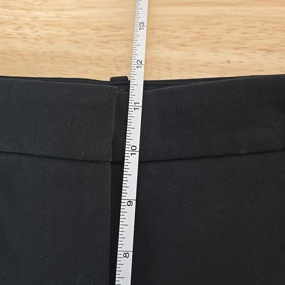 J.Crew Petite Cropped Wide Leg Cropped Chino Pant Black Size 8P CG390 Office - Picture 6 of 9